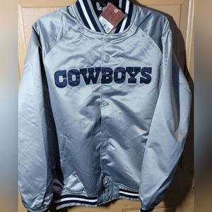 MITCHELL AND NESS DALLAS COWBOYS THROWBACK SATIN JACKET